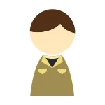 Male Work Clothes Yellow SVG Icon